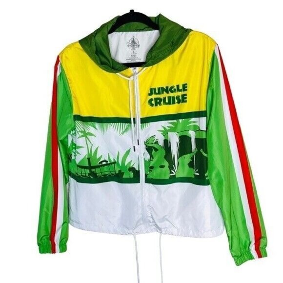 DISNEY Parks Magic Kingdom Jungle Cruise Windbreaker Jacket Adult Size Small - Picture 4 of 11